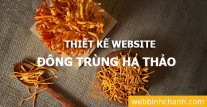 Thiết kế website Bán Đông trùng hạ thảo