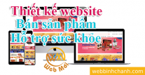 Thiết kế website bán sản phẩm hỗ trợ sức khỏe