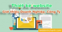 Thiết kế website giới thiệu Doanh Nghiệp, Công Ty