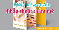 Thiết kế website Phẫu thuật thẩm mỹ