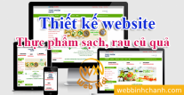 Thiết kế website Thực phẩm sạch, rau củ quả