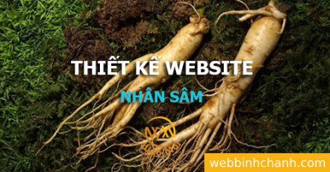Thiết kế Website Bán Nhân sâm