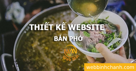 Thiết kế Website Bán phở