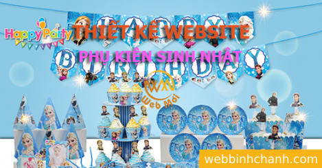 Thiết kế Website Bán Phụ kiện sinh nhật