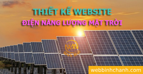 Thiết kế website Bán Thiết bị Năng Lượng Mặt Trời