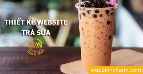 Thiết kế Website Bán Trà sữa Online