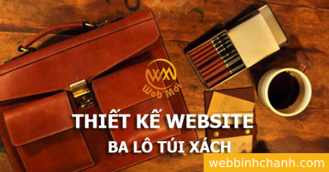 Thiết kế website Bán Túi Xách, Balo thời trang online