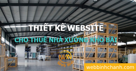 Thiết kế Website Cho thuê nhà xưởng kho bãi