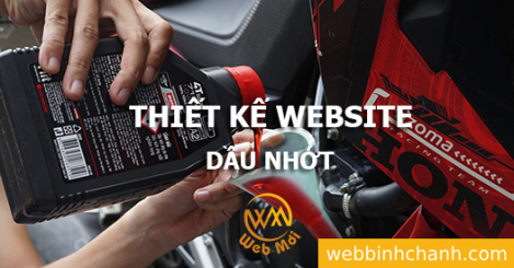 Thiết kế Website Dầu nhớt