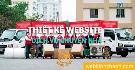 Thiết kế Website Dịch vụ chuyển nhà