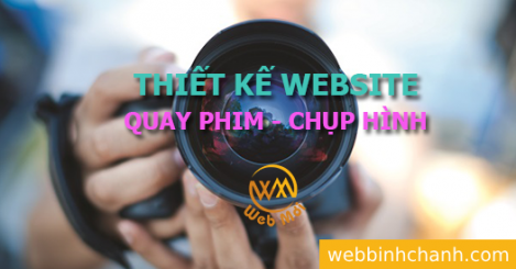Thiết kế Website Dịch vụ Quay phim - Chụp hình