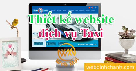Thiết kế website dịch vụ Taxi