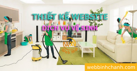 Thiết kế Website Dịch vụ vệ sinh