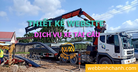 Thiết kế Website Dịch vụ Xe tải cẩu