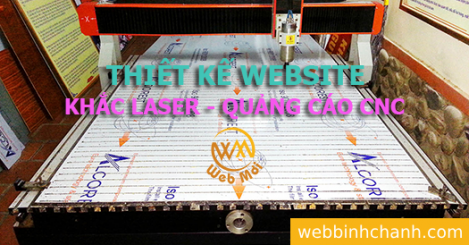 Thiết kế Website Khắc Laser - Quảng cáo CNC