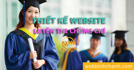 Thiết kế Website Luyện thi chứng chỉ