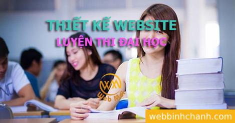 Thiết kế Website Luyện thi đại học