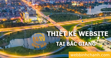 Thiết kế Website tại tỉnh Bắc Giang