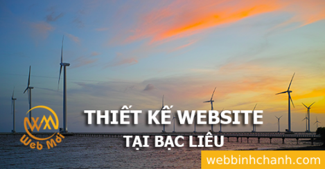 Thiết kế Website tại tỉnh Bạc Liêu