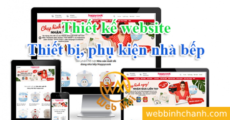 Thiết kế website Thiết bị, phụ kiện nhà bếp