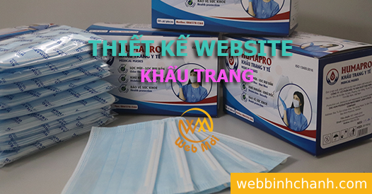 Thiết kế Website Khẩu trang